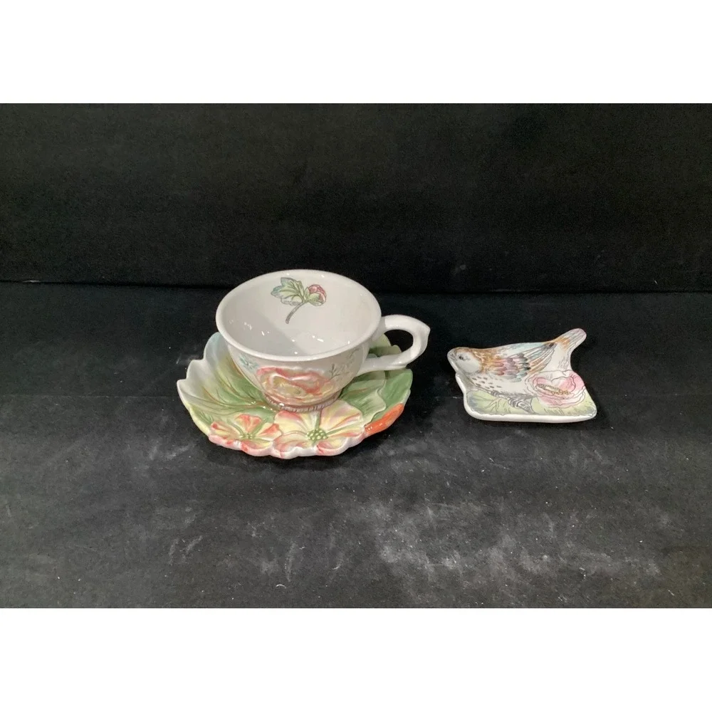 Fitz & Floyd Butterfly Tea Set, English Garden Collection, Replacement Tableware